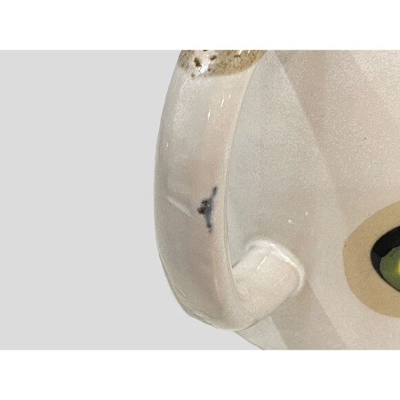 Vintage Stoneware Mod Floral Coffee Mug, Pink Yellow Mod Flowers, Coffee Cup - Picture 8 of 9